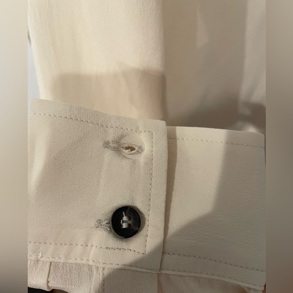 All Saints Madison Ivory Silk Shirt Dress - Picture 6 of 7